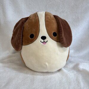 Kellytoy Squishmallow Tyree Beagle Dog Plush Stuffed Animal‎ Brown Tri Color 10"